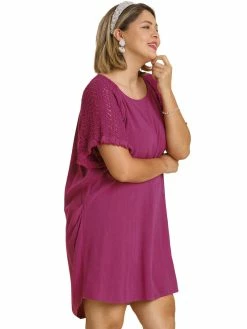 Apparel-Curvy Girl Curvy Love You More Linen Dress