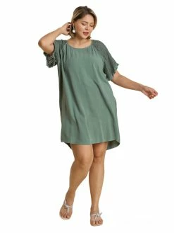 Apparel-Curvy Girl Curvy Love You More Linen Dress