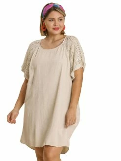 Apparel-Curvy Girl Curvy Love You More Linen Dress