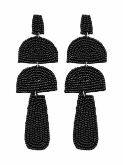 Golden Stella Seed Beads Mushroom Shape Earrings