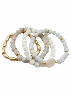 Josie's Boutique Gold And Grey Bracelet Set