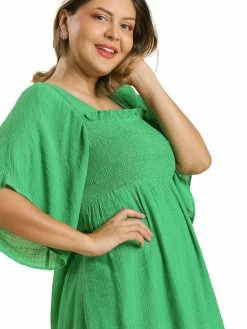 Apparel-Curvy Girl Curvy In Love Again Square Neck Dress