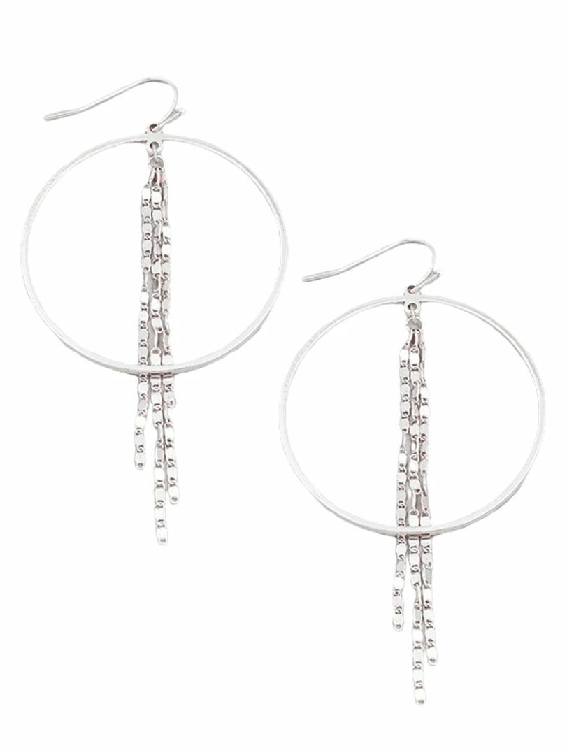 Coupon โจ Jewelry Circle Cutout Chain Fringe Earrings ๐ฅฐ 2 Jewelry Circle Cutout Chain Fringe Earrings