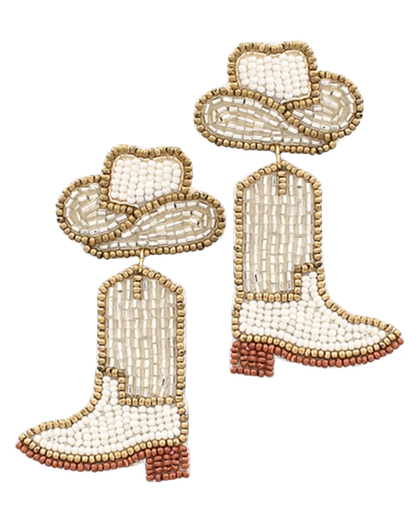 Discount ๐ Golden Stella Cowboy Hat & ๐ฅพ Boots Earrings ๐คฉ 1 Golden Stella Cowboy Hat & Boots Earrings