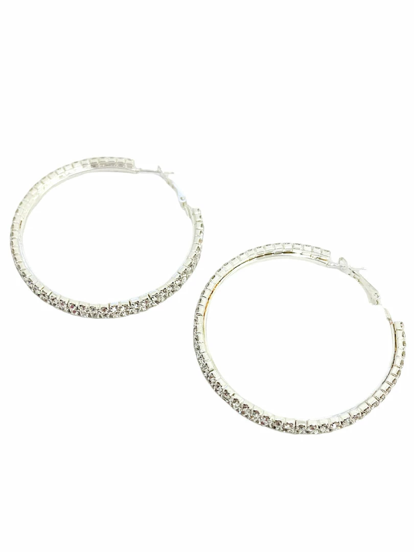 Cheapest ๐ Encore Charming Rhinestone Hoop Earrings ๐ฏ 1 Encore Charming Rhinestone Hoop Earrings