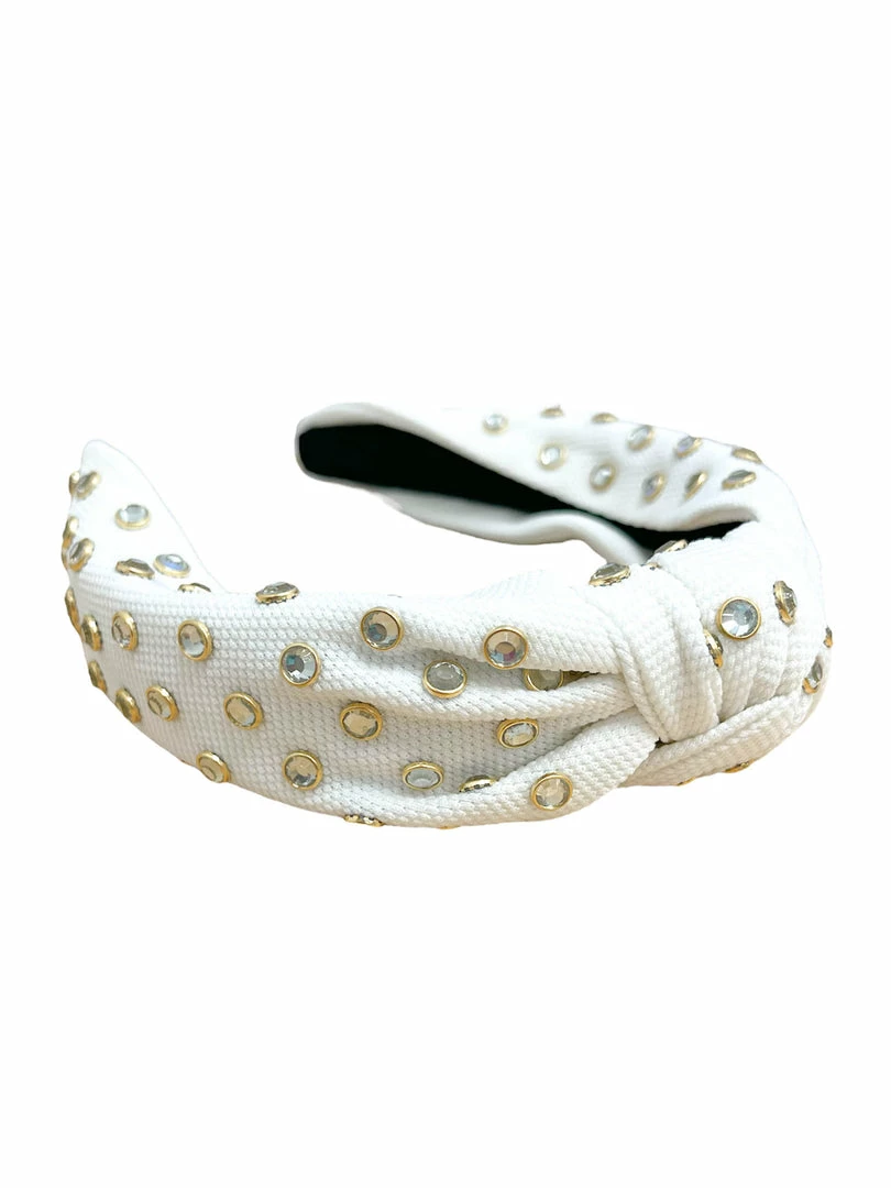 Cheapest ๐ฏ Josie's Boutique White Rhinestone Knotted Headband Accessories ๐ 1 Josie's Boutique White Rhinestone Knotted Headband Accessories