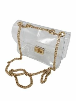 Josie's Boutique Clear Snap Closure Crossbody Bag