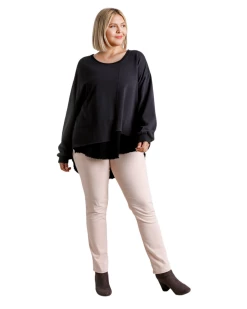 Apparel-Curvy Girl Curvy Part Time Love Layered Top