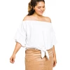 Apparel-Curvy Girl Curvy Make It Last Off Shoulder Top