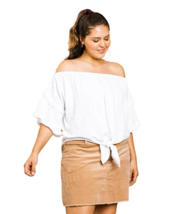 Apparel-Curvy Girl Curvy Make It Last Off Shoulder Top