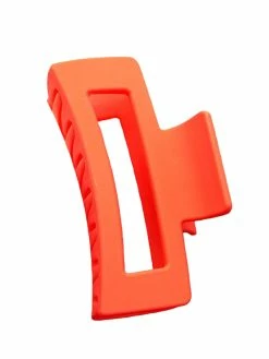 Wall To Wall Accessories Beat 'Em Blazing Orange Rectangle Matte Claw Clip