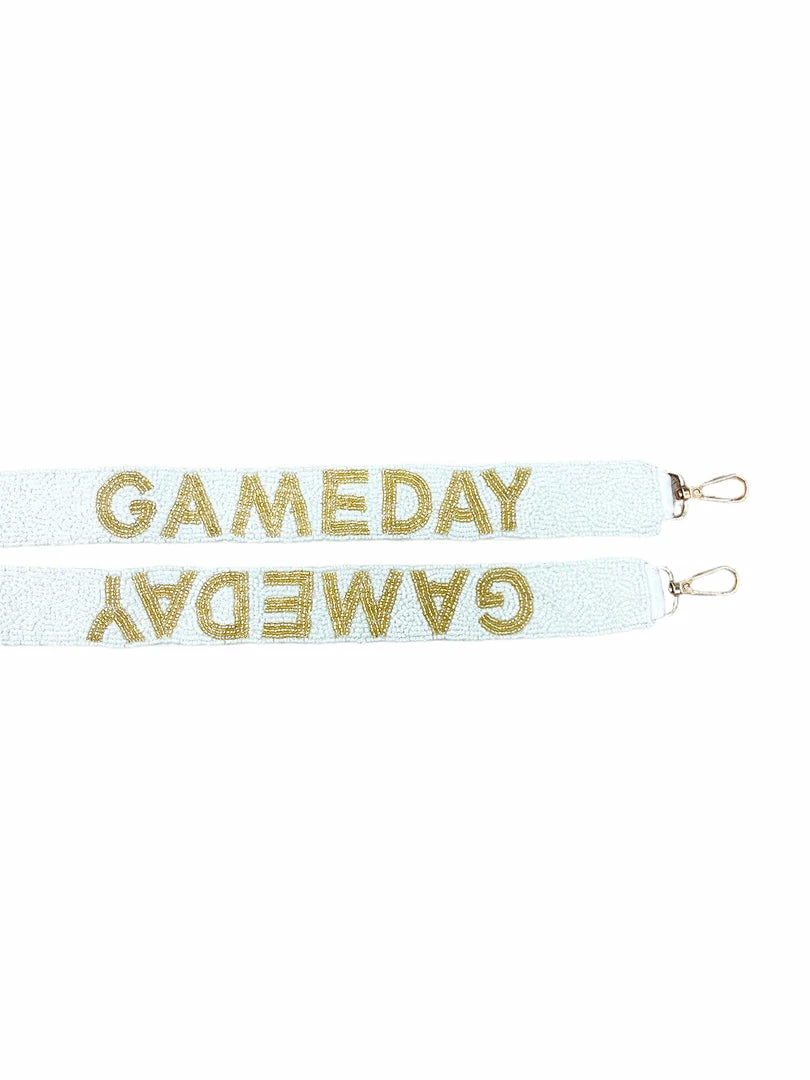 Discount โจ Josie's Boutique Accessories Gold And White Beaded Gameday Strap ๐ฏ 1 Josie's Boutique Accessories Gold And White Beaded Gameday Strap