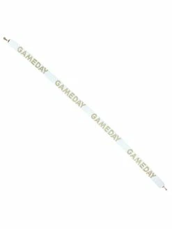 Josie's Boutique Accessories Gold And White Beaded Gameday Strap