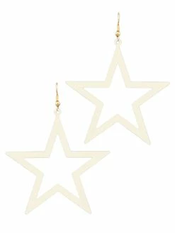 Golden Stella Color Coat Star Earrings Jewelry