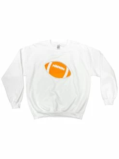 Josie's Boutique Chenille Patch Football Time Pullover Apparel