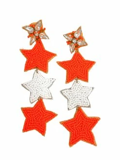 Josie's Boutique Jewelry Triple Star Seed Bead Earrings