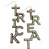 Treasure Import Trick Or Treat Glitter Earrings