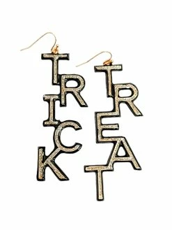 Treasure Import Trick Or Treat Glitter Earrings