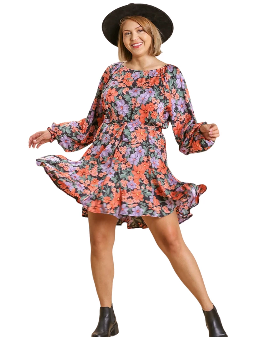Deals 🥰 Apparel-Curvy Girl Curvy Give You Up Floral 👗 Dress ❤️ 2 Apparel-Curvy Girl Curvy Give You Up Floral Dress
