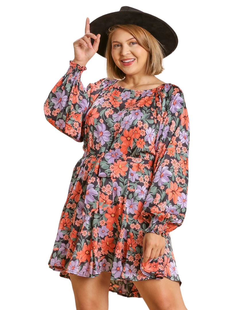 Deals 🥰 Apparel-Curvy Girl Curvy Give You Up Floral 👗 Dress ❤️ 1 Apparel-Curvy Girl Curvy Give You Up Floral Dress