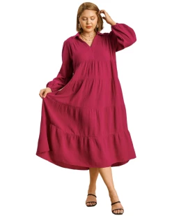 Apparel-Curvy Girl Curvy Passing Through Maxi Dress