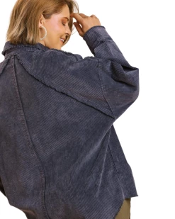 Apparel-Curvy Girl Curvy That Way Corduroy Shacket