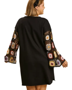 Apparel-Curvy Girl Curvy Break My Heart Crochet Dress