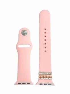 A.N Enterprises Watch Bands Solid Silicone Band With Rings