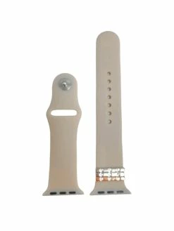 A.N Enterprises Solid Silicone Band With Diamond Set Rings Watch Bands