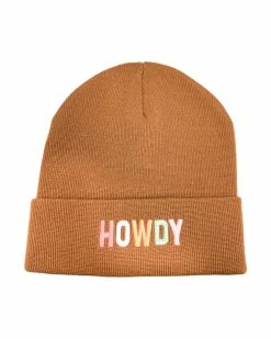 Jadelynn Brooke Howdy Brown Beanie