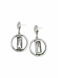 Avance Eta Silver Earrings