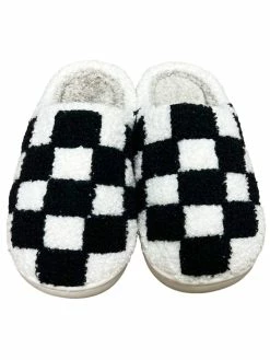 Josie's Boutique Checkered Slippers December Steal Sale