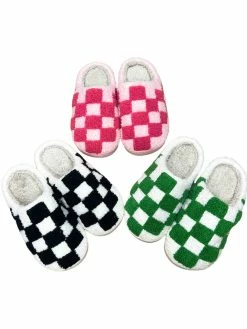 Josie's Boutique Checkered Slippers December Steal Sale