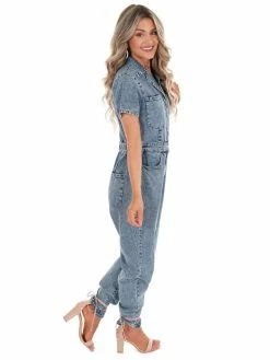 Budget π€© Entro Sale Run With Me Denim Jumpsuit π― 14 Entro Sale Run With Me Denim Jumpsuit