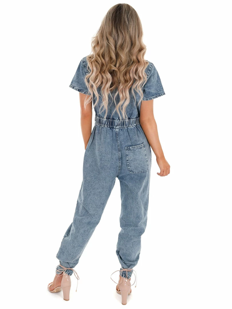 Budget π€© Entro Sale Run With Me Denim Jumpsuit π― 8 Entro Sale Run With Me Denim Jumpsuit