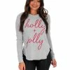 Pressbox Holly Jolly Long Sleeve Tee