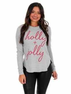 Pressbox Holly Jolly Long Sleeve Tee