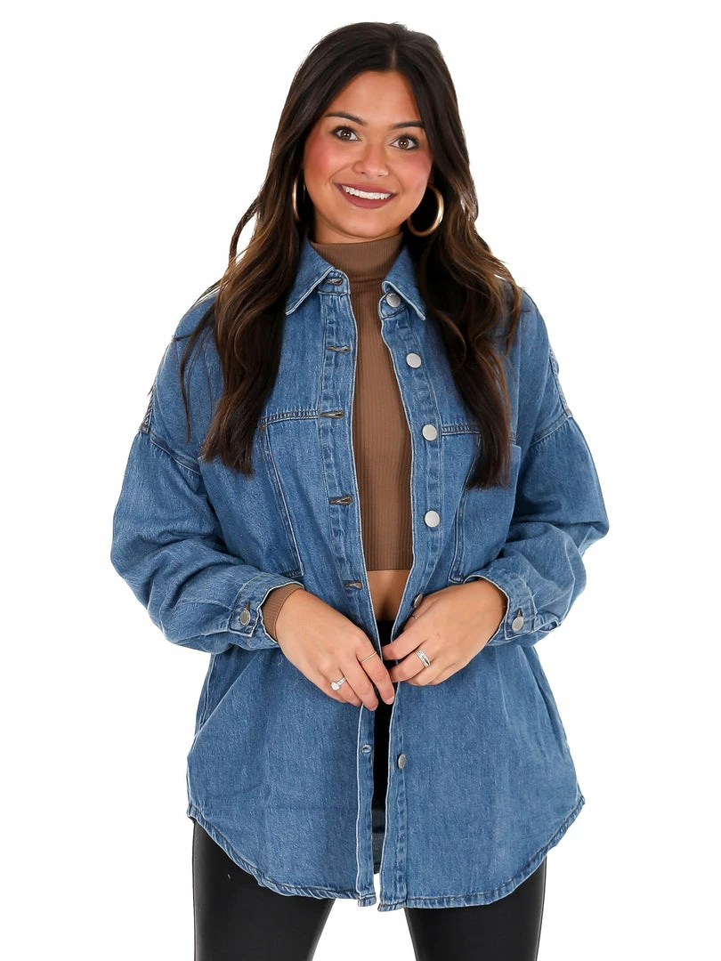 Flash Sale 😉 Risen 👖 Jeans Cuteness Overload Denim Shacket Tops 🤩 10 Risen Jeans Cuteness Overload Denim Shacket Tops