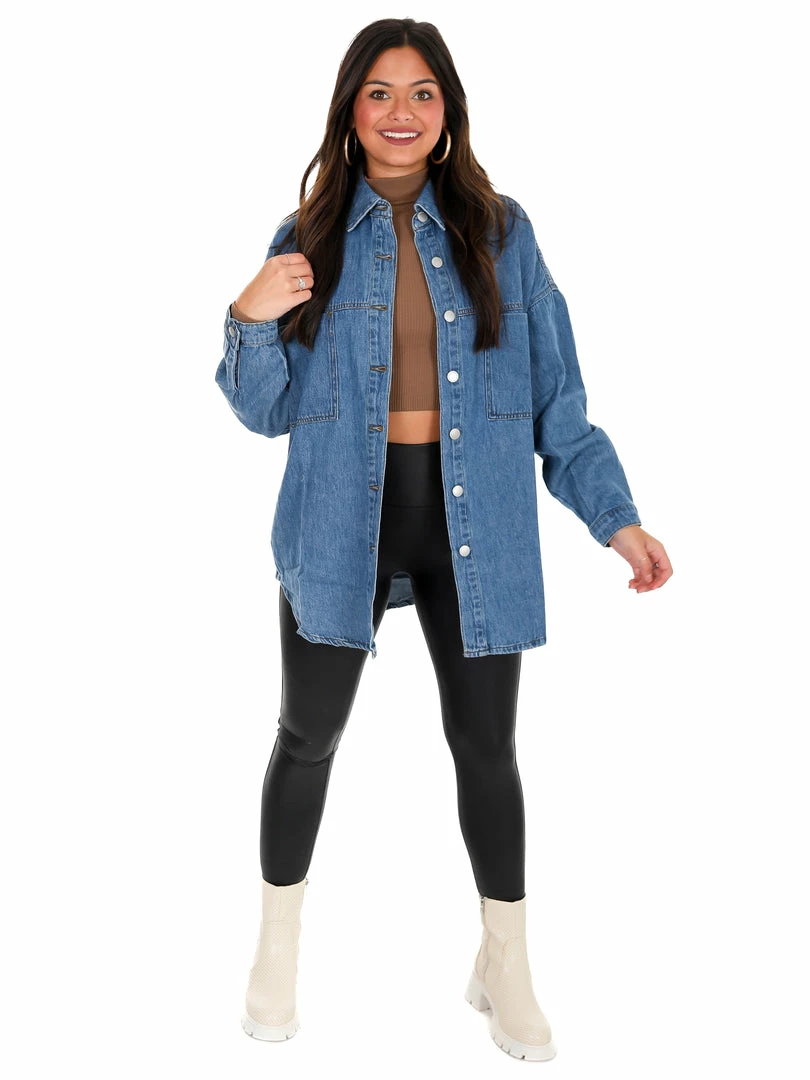 Flash Sale 😉 Risen 👖 Jeans Cuteness Overload Denim Shacket Tops 🤩 11 Risen Jeans Cuteness Overload Denim Shacket Tops