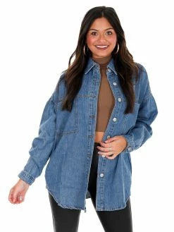 Flash Sale 😉 Risen 👖 Jeans Cuteness Overload Denim Shacket Tops 🤩 21 Risen Jeans Cuteness Overload Denim Shacket Tops