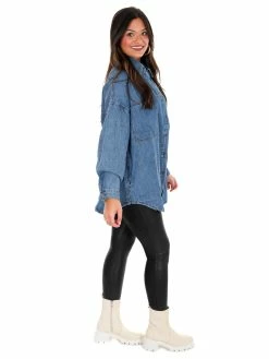 Flash Sale 😉 Risen 👖 Jeans Cuteness Overload Denim Shacket Tops 🤩 26 Risen Jeans Cuteness Overload Denim Shacket Tops