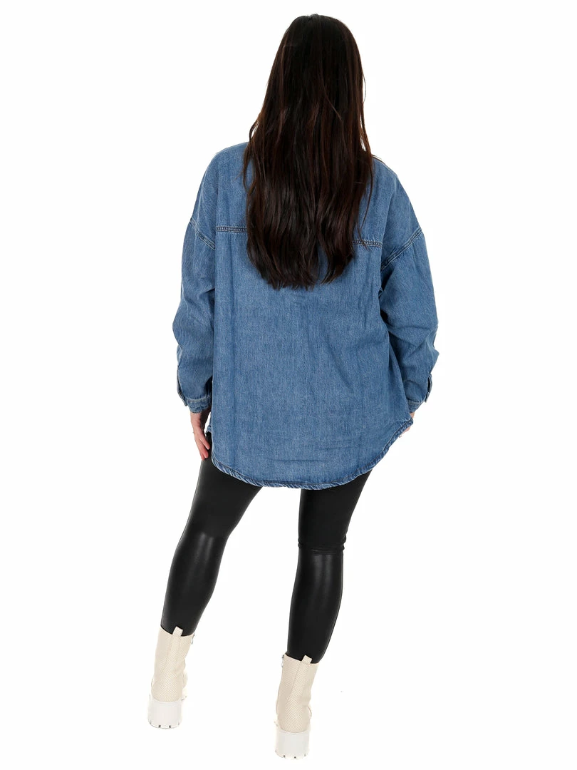 Flash Sale 😉 Risen 👖 Jeans Cuteness Overload Denim Shacket Tops 🤩 14 Risen Jeans Cuteness Overload Denim Shacket Tops