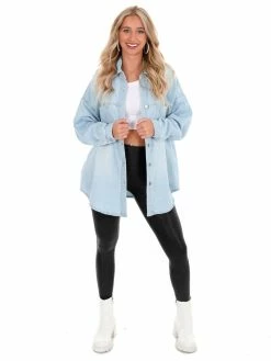 Flash Sale 😉 Risen 👖 Jeans Cuteness Overload Denim Shacket Tops 🤩 17 Risen Jeans Cuteness Overload Denim Shacket Tops