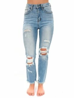 Risen Jeans Play My Music Light Straight Leg Jeans