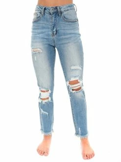 Risen Jeans Play My Music Light Straight Leg Jeans