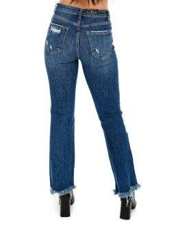 Cheapest 🌟 Apparel-Curvy Girl Curvy Owe You Mid Rise Dark Distressed Ankle Flare 😉 7 Apparel-Curvy Girl Curvy Owe You Mid Rise Dark Distressed Ankle Flare