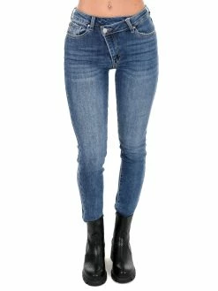 Risen Jeans Bottoms Whatever You Like Crossover Ankle Skinny Jeans
