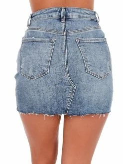 Risen Jeans Showstopper Denim Mini Skirts