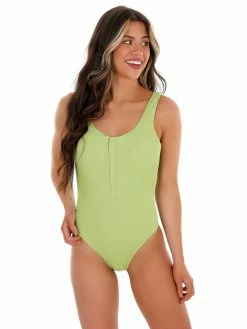 Best reviews of 🔥 Envya Sale Endless 🌞 Summer Ribbed Green One Piece 🩱 Swimsuit 🎁 12 Envya Sale Endless Summer Ribbed Green One Piece Swimsuit