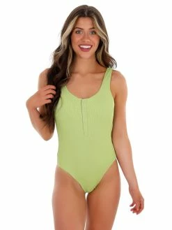 Best reviews of 🔥 Envya Sale Endless 🌞 Summer Ribbed Green One Piece 🩱 Swimsuit 🎁 16 Envya Sale Endless Summer Ribbed Green One Piece Swimsuit